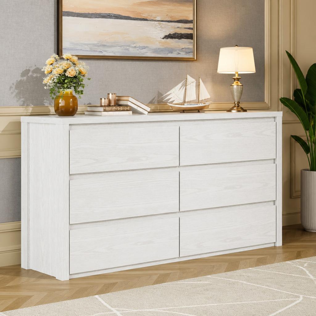 Bedroom Furniture - Comò moderno con 6 cassetti per