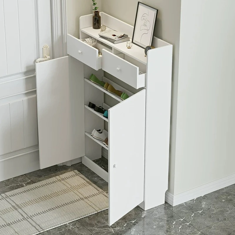 Shoe Rack Cabinet Narrow Entryway - &Slim, mobiletto porta scarpe da 20