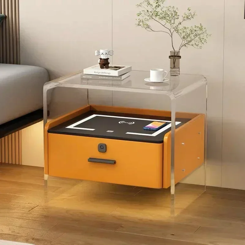 Floating Nightstand With Led Light - # Comodini in acrilico per camera
