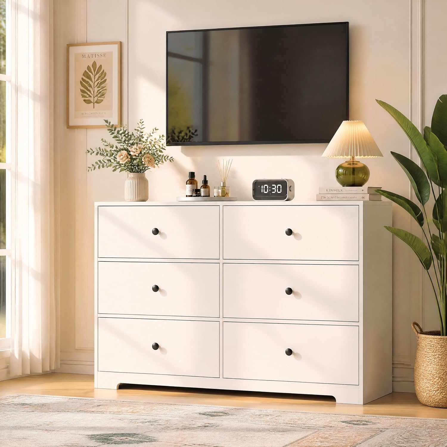 Bedroom Furniture - Comò con 6 cassetti per la