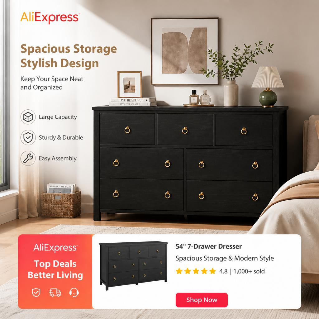 Bedroom Furniture - Comò a cassetti Garvee7 per la