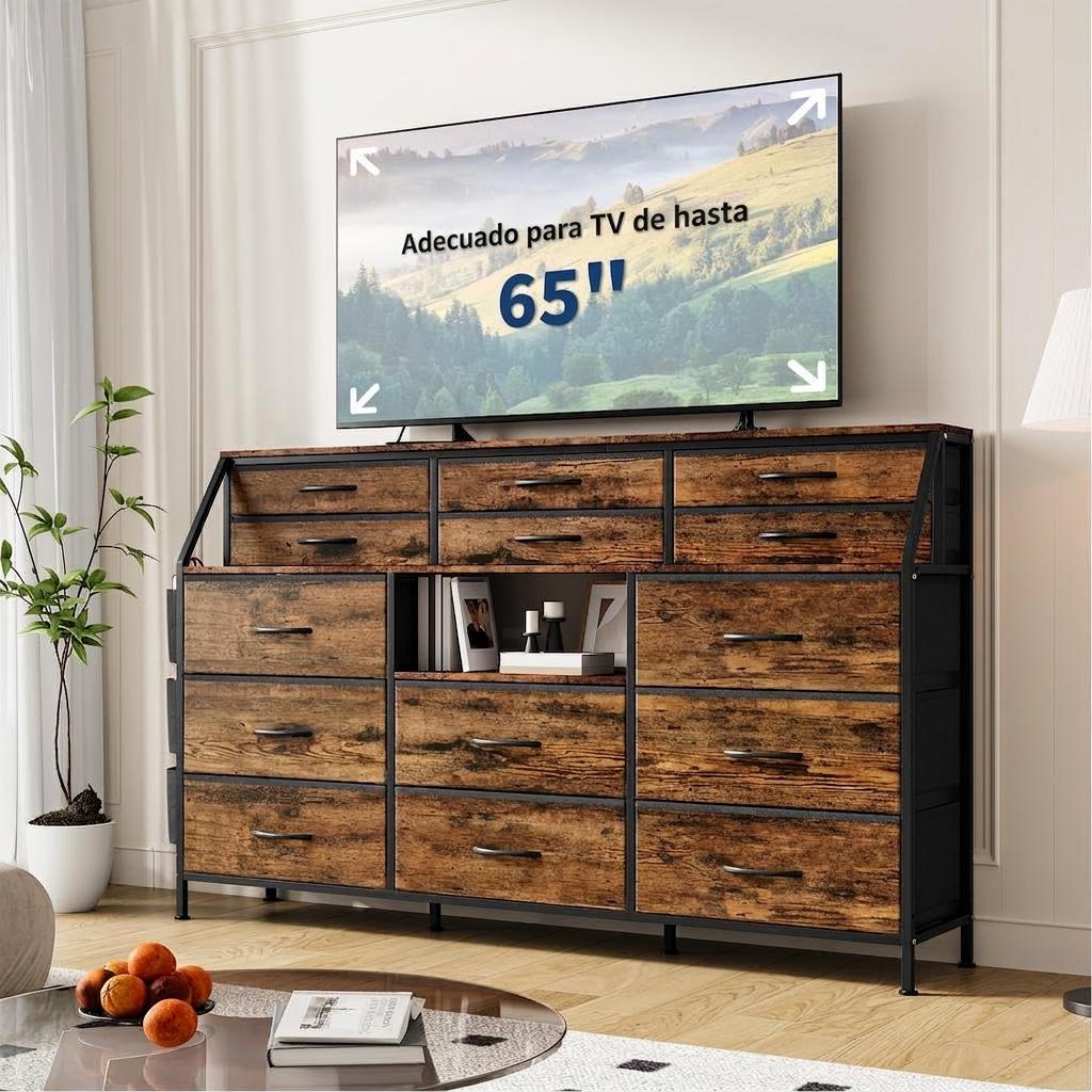 Bedroom Furniture - Mobile porta-TV extra largo da 55,1