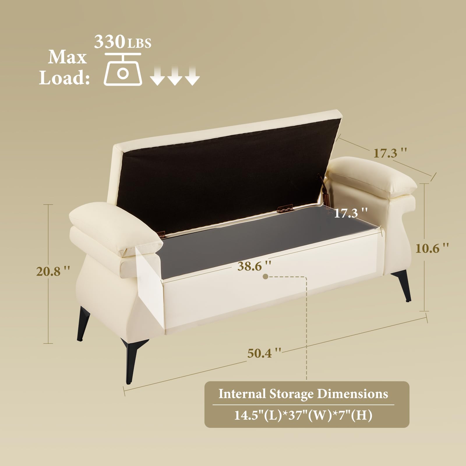 Panca in pelle da 51 pollici c - Bedroom Furniture recensione e prezzo