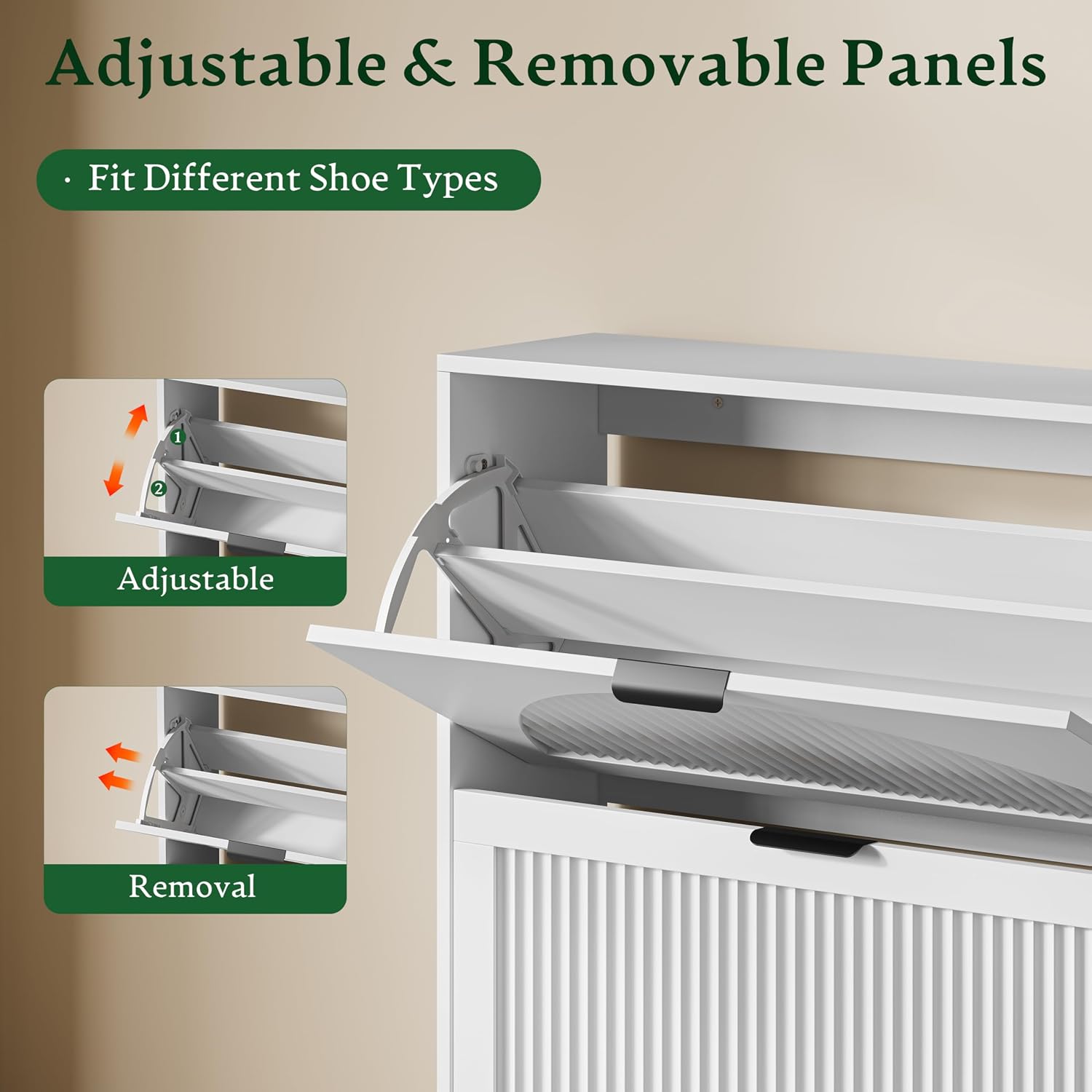 Mobile Porta Scarpe con 3 Cass - Shoe Rack Cabinet Narrow Entryway recensione e prezzo