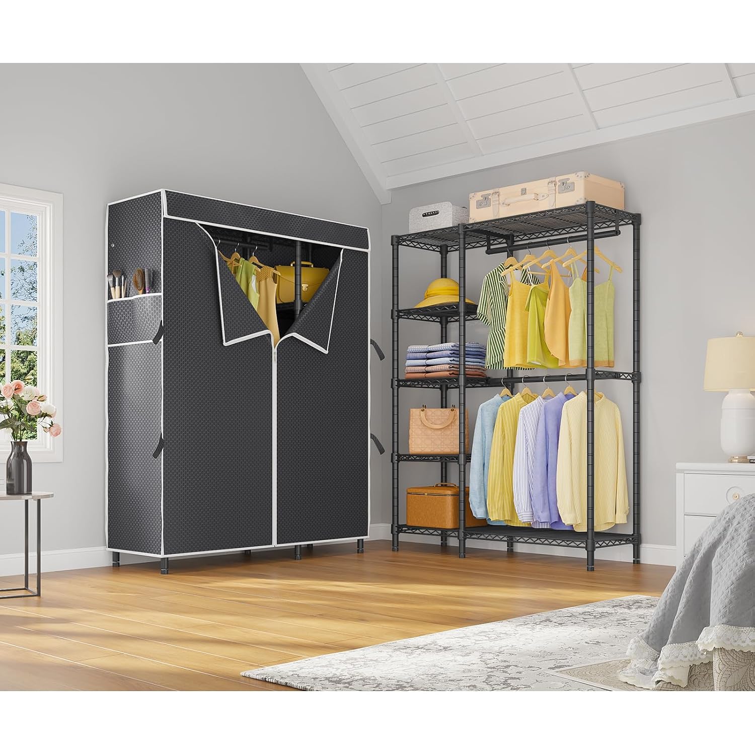 Armadio Portatile con Copertur - Wardrobe Closet Portable Fabric Cover recensione e prezzo