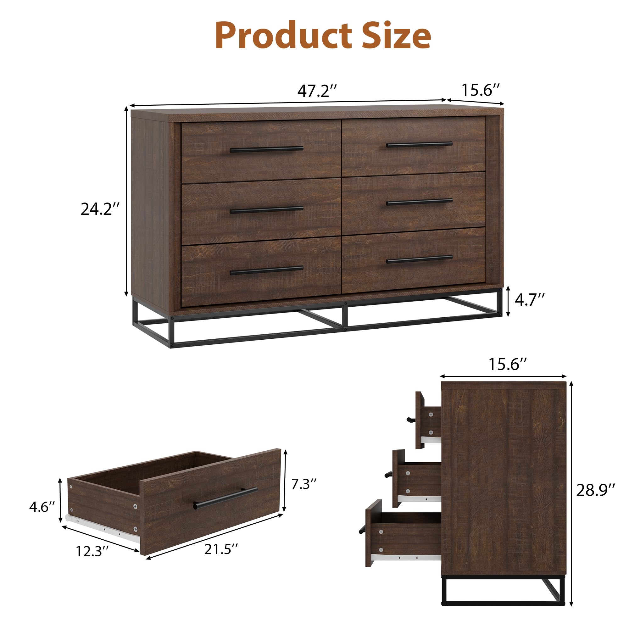 Comò a 6 cassetti per la camer - Bedroom Furniture recensione e prezzo