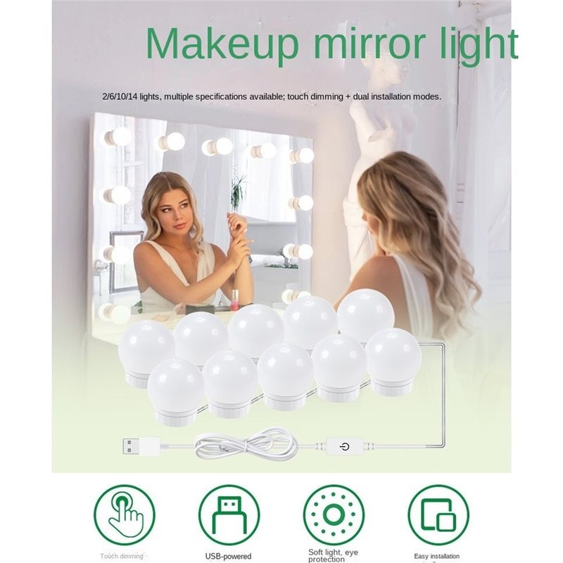 Lampada da tavolo a LED ricari - Dressing Table Vanity With Lighted Mirror recensione e prezzo